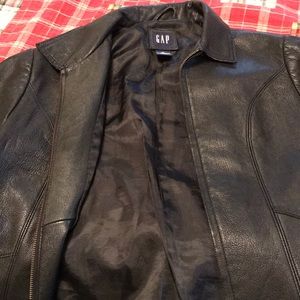 Gaps leather jacket gently worn almost perfect